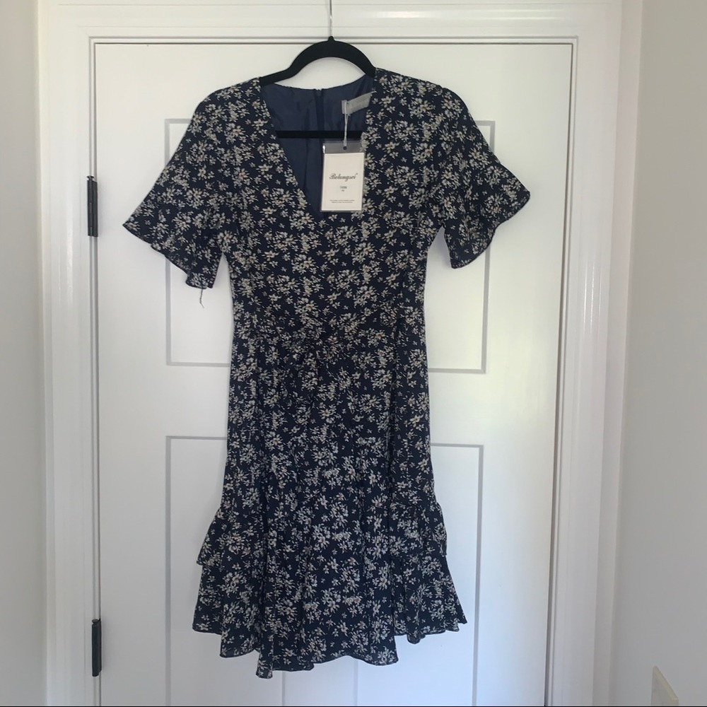 Blue Flowered Dress